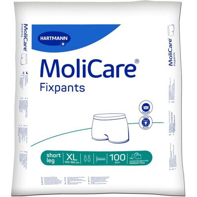 Hartmann, Produits pour l'incontinence, Molicare Fixpants taille XL, 100 pièces Slips de fixation PZN 12543846 pour la fixation de toutes (100x) - Publicité Hartmann, Produits pour l'incontinence, Molicare Fixpants taille XL, 100 pièces Slips de fixation PZN 12543846 pour la fixation de toutes (100x) - Publicité