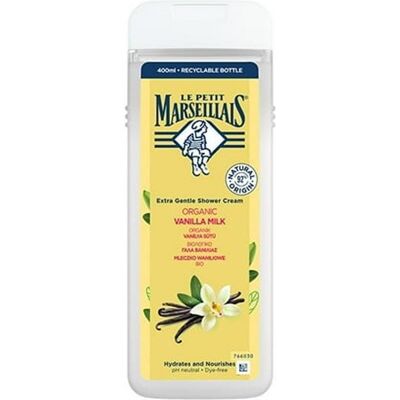 Le Petit Marseillais, Gel douche, Organic Vanilla Milk Shower Gel 400ml (400 ml) - Publicité Le Petit Marseillais, Gel douche, Organic Vanilla Milk Shower Gel 400ml (400 ml) - Publicité