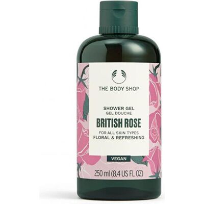 Gel douche Rose Britannique de The Body Shop - Végétalien - 250ml - Parfum floral rafraîchissant - Publicité Gel douche Rose Britannique de The Body Shop - Végétalien - 250ml - Parfum floral rafraîchissant - Publicité