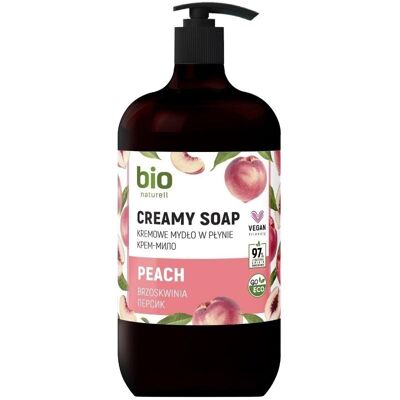 Molton Brown, Savon pour les mains, Bio Naturell* Bio Naturell* Peach Moisturizing Liquid Soap For Hands 946 ml Unisex (Savon liquide, 946 ml) - Publicité Molton Brown, Savon pour les mains, Bio Naturell* Bio Naturell* Peach Moisturizing Liquid Soap For Hands 946 ml Unisex (Savon liquide, 946 ml) - Publicité