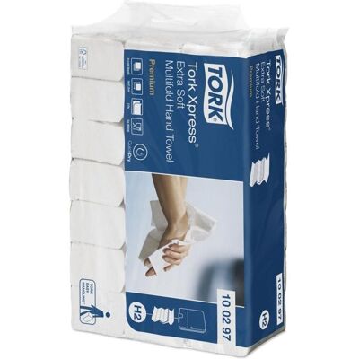 Tork Serviettes en papier 2 couches, Essuie-tout, Blanc - Publicité Tork Serviettes en papier 2 couches, Essuie-tout, Blanc - Publicité