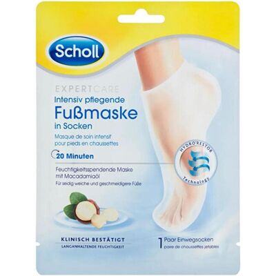 Scholl, Produit de soin des pieds, ExpertCare Masque de pied nourrissant intensif (Masque de pied, 46 g) - Publicité Scholl, Produit de soin des pieds, ExpertCare Masque de pied nourrissant intensif (Masque de pied, 46 g) - Publicité
