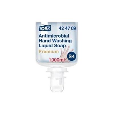 Tork, Savon pour les mains, Antimikrobielle Flüssigseife (Savon liquide, 1000 ml) - Publicité Tork, Savon pour les mains, Antimikrobielle Flüssigseife (Savon liquide, 1000 ml) - Publicité