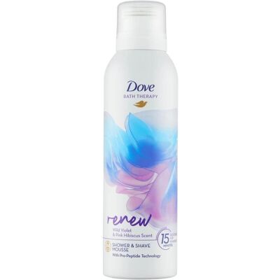 Dove Thérapie de Bain Renouvelante Mousse de Douche Violette Sauvage & Hibiscus Rose (200 ml) - Publicité Dove Thérapie de Bain Renouvelante Mousse de Douche Violette Sauvage & Hibiscus Rose (200 ml) - Publicité