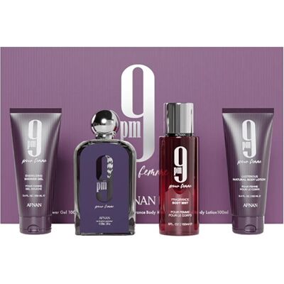 Afnan - 9PM Pour Femme - EDP 100 ml - Lait pour le corps 100 ml - Publicité Afnan - 9PM Pour Femme - EDP 100 ml - Lait pour le corps 100 ml - Publicité