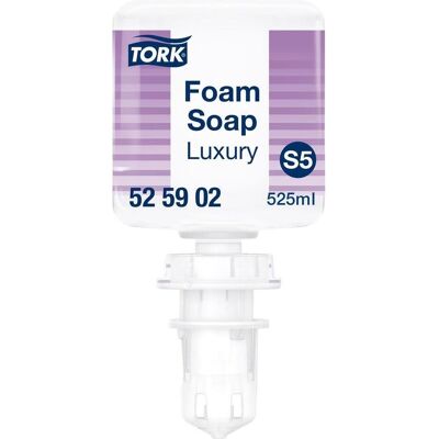 TORK savon moussant floral de luxe S5 525ml - Publicité TORK savon moussant floral de luxe S5 525ml - Publicité