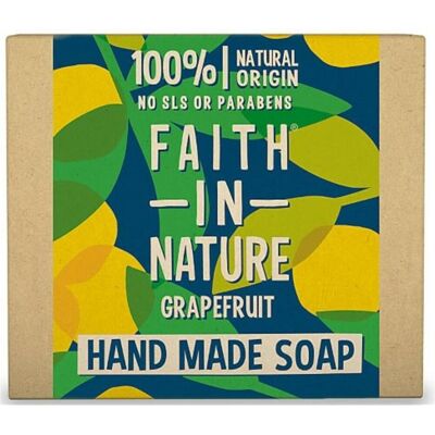 Faith In Nature, Savon pour les mains, Savon Artisanal au Pamplemousse (100 g) - Publicité Faith In Nature, Savon pour les mains, Savon Artisanal au Pamplemousse (100 g) - Publicité