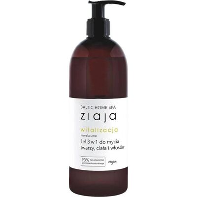 Ziaja, Gel douche, Baltic Home Spa Witalizacja żel 3w1 do mycia twarzy ciała i włosów 500ml (500 ml) - Publicité Ziaja, Gel douche, Baltic Home Spa Witalizacja żel 3w1 do mycia twarzy ciała i włosów 500ml (500 ml) - Publicité