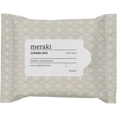 Meraki, Nettoyant pour le visage, Lingettes nettoyantes, aloe vera, marron/blanc (Lingettes nettoyantes pour le visage, 150 g) - Publicité Meraki, Nettoyant pour le visage, Lingettes nettoyantes, aloe vera, marron/blanc (Lingettes nettoyantes pour le visage, 150 g) - Publicité