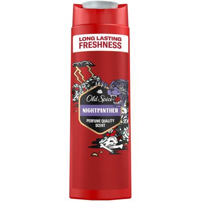 Old Spice, Gel douche, Nightpanther (250 ml) - Publicité Old Spice, Gel douche, Nightpanther (250 ml) - Publicité