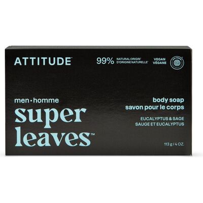 Attitude, Gel douche, super leaves men sauge & eucalyptus 113g (113 g) - Publicité Attitude, Gel douche, super leaves men sauge & eucalyptus 113g (113 g) - Publicité