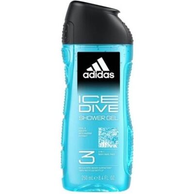 Adidas, Gel douche, Gel douche Ice Dive 250Ml (250 ml) - Publicité Adidas, Gel douche, Gel douche Ice Dive 250Ml (250 ml) - Publicité