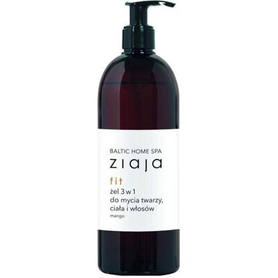 Ziaja Baltic Home Spa Fit Gel Mango - Gel 3-en-1 pour visage, corps et cheveux - Publicité Ziaja Baltic Home Spa Fit Gel Mango - Gel 3-en-1 pour visage, corps et cheveux - Publicité