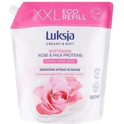 Luksja - CreamyLiquidSoap - Rose - 1500ml - Hand soap - Publicité Luksja - CreamyLiquidSoap - Rose - 1500ml - Hand soap - Publicité