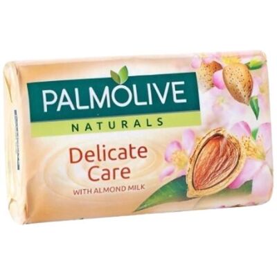 Palmolive, Savon pour les mains, Naturals Delicate Care Savon au lait d'amande 90g - Pack de 4 (Savon solide, 90 g) - Publicité Palmolive, Savon pour les mains, Naturals Delicate Care Savon au lait d'amande 90g - Pack de 4 (Savon solide, 90 g) - Publicité