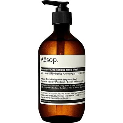 Aēsop Reverence Aromatique Gel Mains - Hand Wash - Publicité Aēsop Reverence Aromatique Gel Mains - Hand Wash - Publicité