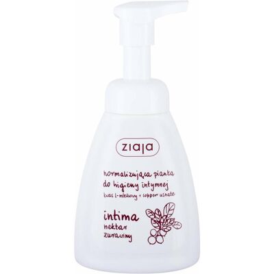 Ziaja, Soins intimes, Mousse lavante intime Cranberry Nectar (250 ml) - Publicité Ziaja, Soins intimes, Mousse lavante intime Cranberry Nectar (250 ml) - Publicité