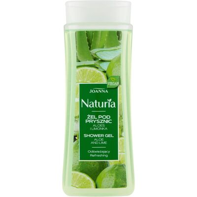 Joanna, Gel douche, Naturia Body énergisant Aloe and Lime - 300ML (300 ml) - Publicité Joanna, Gel douche, Naturia Body énergisant Aloe and Lime - 300ML (300 ml) - Publicité
