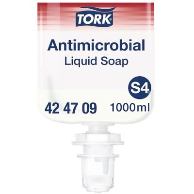 Tork, Savon pour les mains, Antimikrobielle Flüssigseife (Savon liquide, 1000 ml) - Publicité Tork, Savon pour les mains, Antimikrobielle Flüssigseife (Savon liquide, 1000 ml) - Publicité