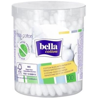 Bella, Soins intimes, Cotton Hygiene Swabs 100 Pieces - Publicité Bella, Soins intimes, Cotton Hygiene Swabs 100 Pieces - Publicité