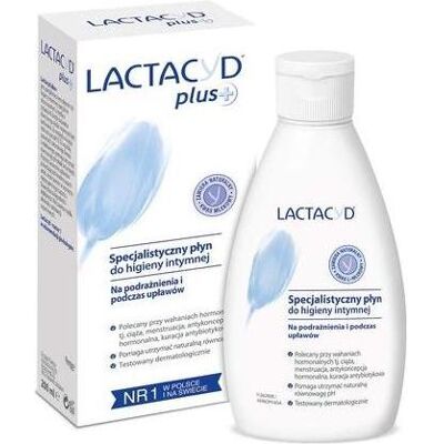 Lactacyd, Soins intimes, Plus liquide gynécologique pour l'hygiène intime 200ml (Lotion de toilette intime, 200 ml) - Publicité Lactacyd, Soins intimes, Plus liquide gynécologique pour l'hygiène intime 200ml (Lotion de toilette intime, 200 ml) - Publicité