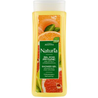 Joanna, Gel douche, Naturia Refreshing Pamplemousse rafraîchissant & (300 ml) - Publicité Joanna, Gel douche, Naturia Refreshing Pamplemousse rafraîchissant & (300 ml) - Publicité