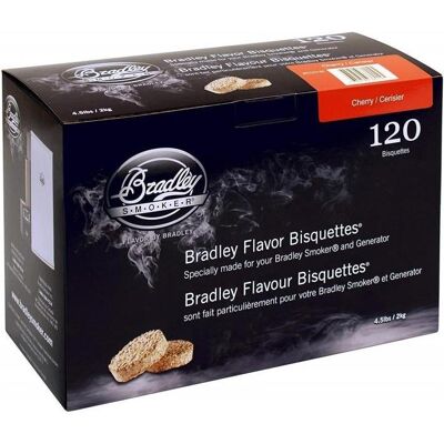 Bradley Smoker Aromabisquettes Cerise - Accessoires pour fumoir - Publicité Bradley Smoker Aromabisquettes Cerise - Accessoires pour fumoir - Publicité