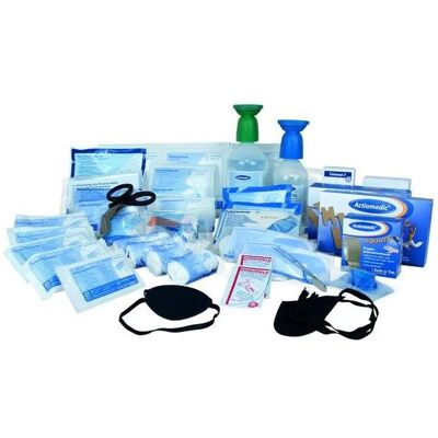 GRAMM medical, Kit premiers secours, Remplissage de pansements sur le chantier selon la norme DIN 13 157 - Publicité GRAMM medical, Kit premiers secours, Remplissage de pansements sur le chantier selon la norme DIN 13 157 - Publicité