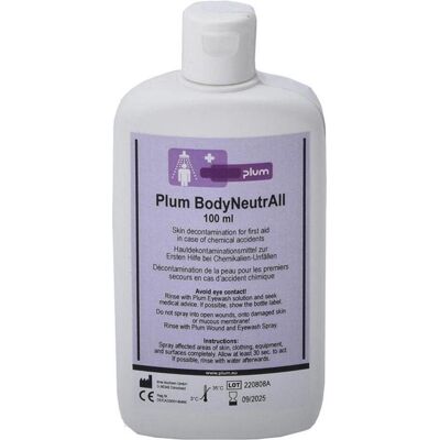 Plum, Kit premiers secours, Solution de rinçage oculaire Décontamination Body Neutral 100ml (Accessoires de trousse de secours) - Publicité Plum, Kit premiers secours, Solution de rinçage oculaire Décontamination Body Neutral 100ml (Accessoires de trousse de secours) - Publicité