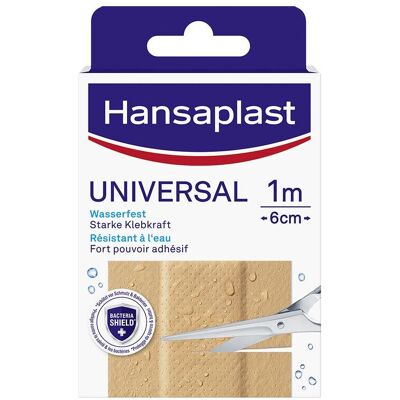 Hansaplast, Pansements, Universal 1m x 6cm (1x) - Publicité Hansaplast, Pansements, Universal 1m x 6cm (1x) - Publicité