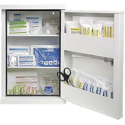 Armoire de premiers secours Söhngen - 36x56x20 cm - blanc - Publicité Armoire de premiers secours Söhngen - 36x56x20 cm - blanc - Publicité