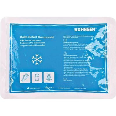 Söhngen, Kit premiers secours, Compresse de froid immédiate, petite, env. 21x15cm (Accessoires de trousse de secours) - Publicité Söhngen, Kit premiers secours, Compresse de froid immédiate, petite, env. 21x15cm (Accessoires de trousse de secours) - Publicité