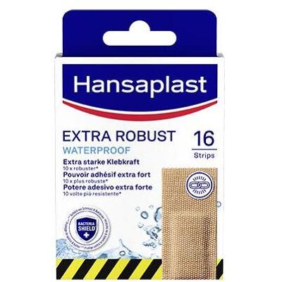 Hansaplast, Pansements, Extra Robust Strips (16x) - Publicité Hansaplast, Pansements, Extra Robust Strips (16x) - Publicité