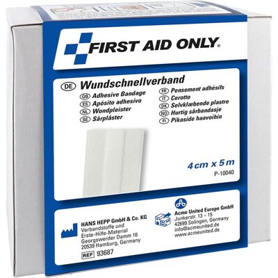 FIRST AID ONLY P-10040 Ruban de Secours Blanc - Ruban de Secours - Publicité FIRST AID ONLY P-10040 Ruban de Secours Blanc - Ruban de Secours - Publicité