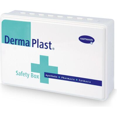 DermaPlast, Kit premiers secours, Safety-Box (Trousse de secours) - Publicité DermaPlast, Kit premiers secours, Safety-Box (Trousse de secours) - Publicité