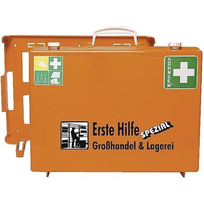 Söhngen, Kit premiers secours, Mallette de premiers secours spéciale MT-CD norme autrichienne Exten. Grossiste / Entrepôt orange - Publicité Söhngen, Kit premiers secours, Mallette de premiers secours spéciale MT-CD norme autrichienne Exten. Grossiste / Entrepôt orange - Publicité
