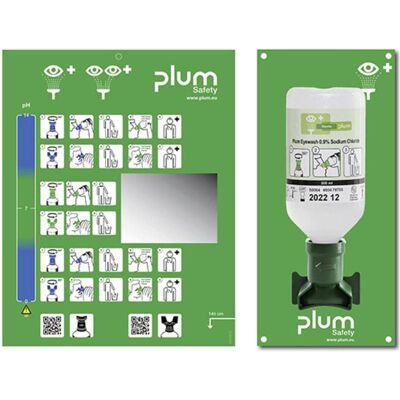 Plum B 500 ml Station de lavage oculaire - Kit de premiers secours - Publicité Plum B 500 ml Station de lavage oculaire - Kit de premiers secours - Publicité