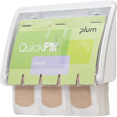 Distributeur Plum QuickFix - Premiers Secours, Transparent, 45 Pansements - Publicité Distributeur Plum QuickFix - Premiers Secours, Transparent, 45 Pansements - Publicité