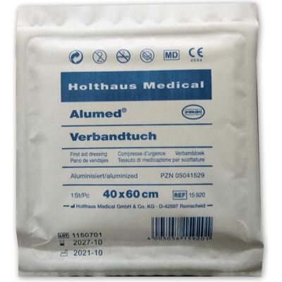 Holthaus, Bandage médical, Alumed toile de pansement, 40 x 60cm, petite taille - Publicité Holthaus, Bandage médical, Alumed toile de pansement, 40 x 60cm, petite taille - Publicité