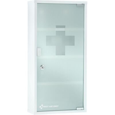 FIRST AID ONLY Armoire de premiers secours sans contenu blanc - Armoire, Premiers Secours, Métal, 30x12x60cm - Publicité FIRST AID ONLY Armoire de premiers secours sans contenu blanc - Armoire, Premiers Secours, Métal, 30x12x60cm - Publicité