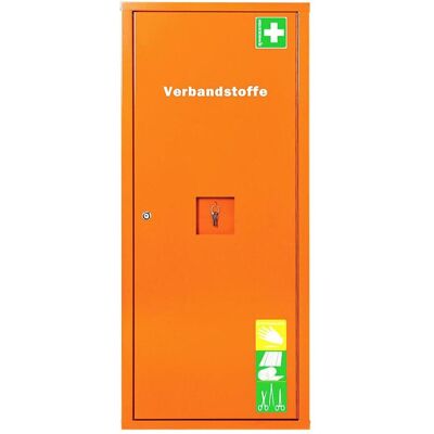 Armoire médicale SÖHNGEN - compresses sans norme, orange - Publicité Armoire médicale SÖHNGEN - compresses sans norme, orange - Publicité