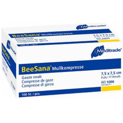 Meditrade, Bandage médical, Compresses de gaze sans RX 17fils 8-plis non stérile - Publicité Meditrade, Bandage médical, Compresses de gaze sans RX 17fils 8-plis non stérile - Publicité