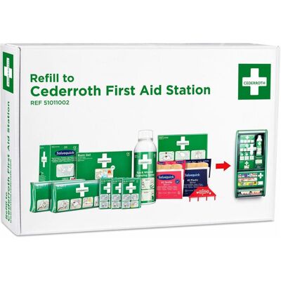 Cederroth Station de Premiers Secours Recharge - Publicité Cederroth Station de Premiers Secours Recharge - Publicité