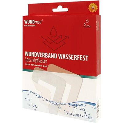 Wundmed, Pansements, Pansement imperméable blanc 8,0 x 10,0 cm, 5 pces (5x) - Publicité Wundmed, Pansements, Pansement imperméable blanc 8,0 x 10,0 cm, 5 pces (5x) - Publicité