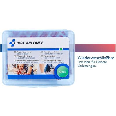 First Aid Only, Pansements, Boîte de pansements pour le ménage/le bricolage (20x) - Publicité First Aid Only, Pansements, Boîte de pansements pour le ménage/le bricolage (20x) - Publicité