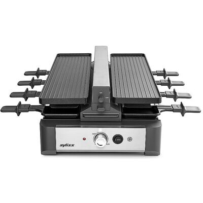 Zyliss Appareil à raclette et barbecue VENTI pour 8 personnes, Appareil à raclette, Noir - Publicité Zyliss Appareil à raclette et barbecue VENTI pour 8 personnes, Appareil à raclette, Noir - Publicité