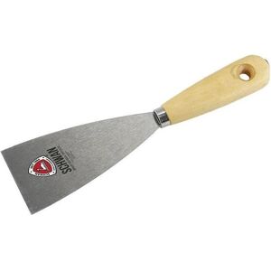 Schwan, Truelle + spatule, Spatule de peintre Largeur 120 mm polie, polissage conique Manche en bois acier trempé (12 cm) - Publicité Schwan, Truelle + spatule, Spatule de peintre Largeur 120 mm polie, polissage conique Manche en bois acier trempé (12 cm) - Publicité