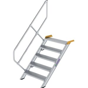 Munk, Échelle, Escalier 45� largeur de marche 800 mm 5 marches aluminium stri�es (Échafaudages, 80 cm) - Publicité Munk, Échelle, Escalier 45� largeur de marche 800 mm 5 marches aluminium stri�es (Échafaudages, 80 cm) - Publicité