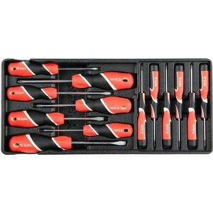 Yato, Tournevis, Screwdrivers Set 13 Pcs (évidement transversal, Vis fendues) - Publicité Yato, Tournevis, Screwdrivers Set 13 Pcs (évidement transversal, Vis fendues) - Publicité