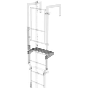 Günzburger, Échelle, Escabeau de sortie Günzburg Escabeau de sécurité Acier galvanisé Entrefer 250 pour escalade. (Échafaudages, 62 cm) - Publicité Günzburger, Échelle, Escabeau de sortie Günzburg Escabeau de sécurité Acier galvanisé Entrefer 250 pour escalade. (Échafaudages, 62 cm) - Publicité